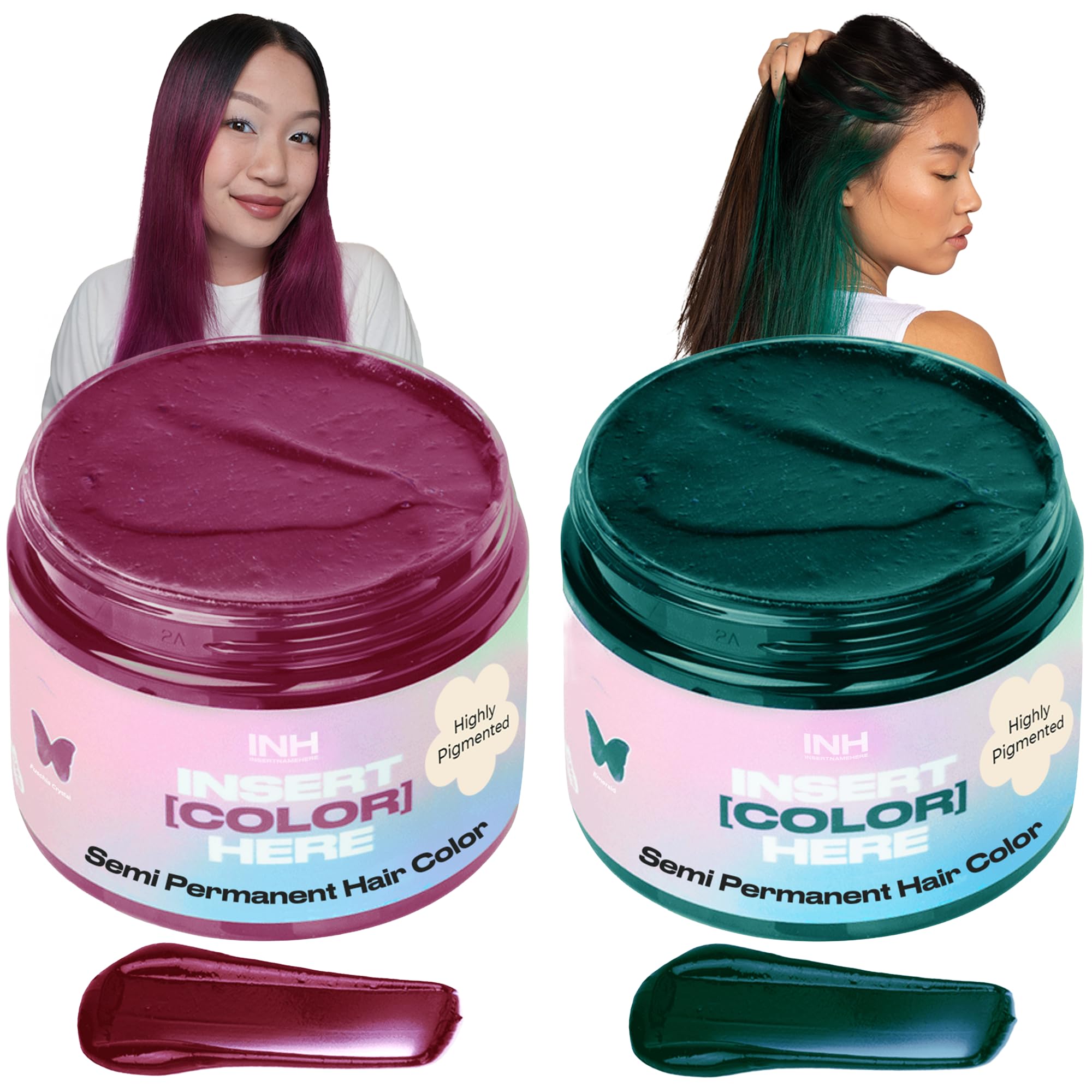 ピンクサパイッヤ Amazon.com : INH Hair Dye Set - Fuchsia Crystal Pink & Emerald